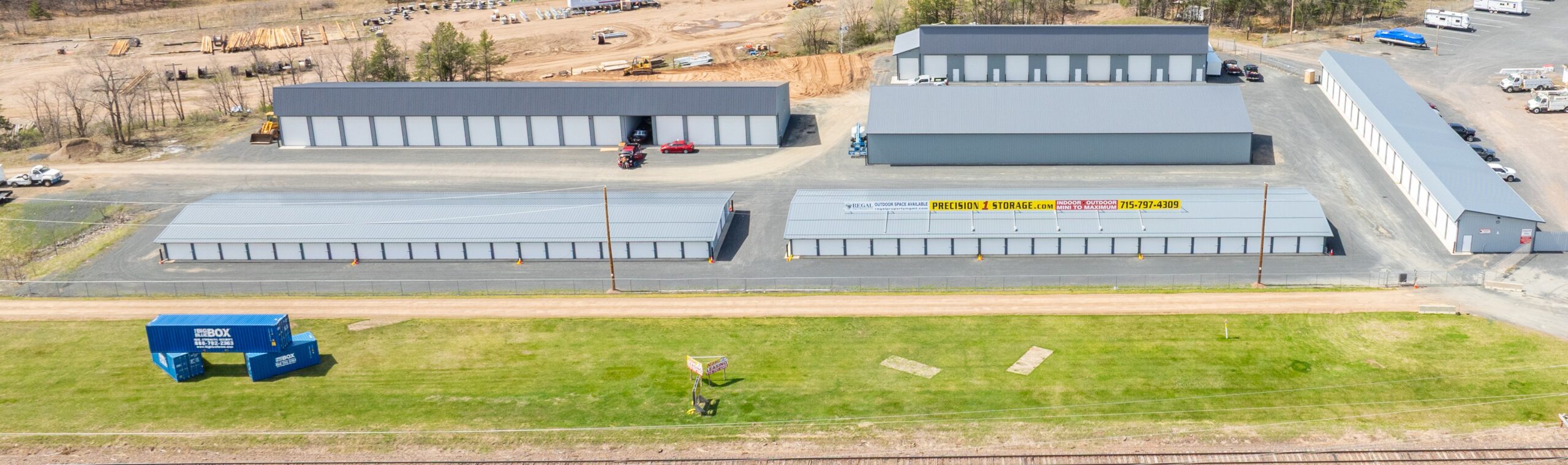 Aerial view of Precision One Storage